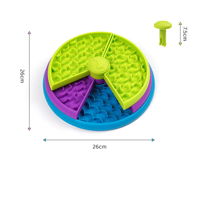 JMT-736970 Three Layer Puzzle Slow Feeder Bowl for Dogs - Anti-Choking Non-Slip Design