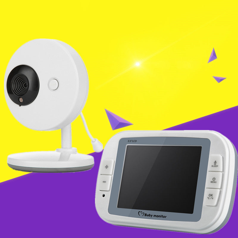 JMT-737290 3.5 Inch Digital Wireless Baby Monitor with Night Vision, Music, and Room Temperature Monitoring