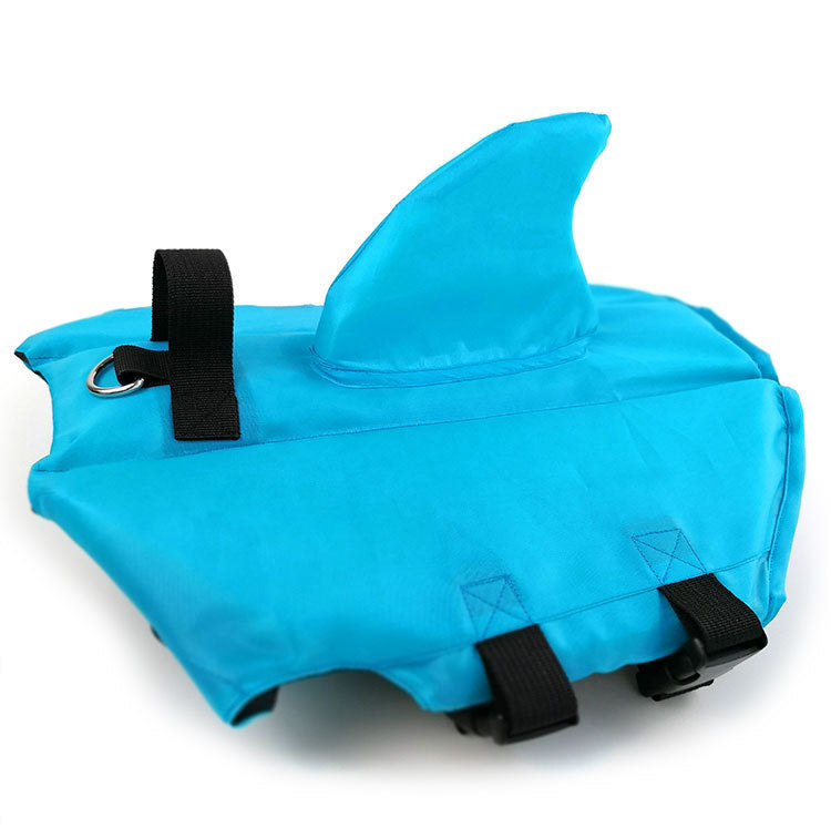 JMT-737418 Pet Swim Life Jacket with Shark Fin Design for Large and Small Dogs - Lightweight and Quick-Drying Fabric
