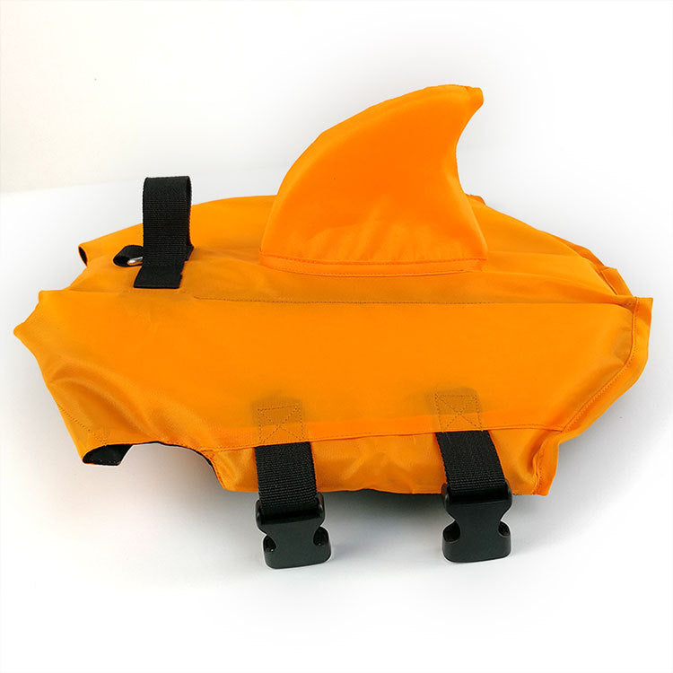 JMT-737418 Pet Swim Life Jacket with Shark Fin Design for Large and Small Dogs - Lightweight and Quick-Drying Fabric