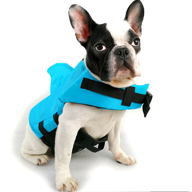 JMT-737418 Pet Swim Life Jacket with Shark Fin Design for Large and Small Dogs - Lightweight and Quick-Drying Fabric