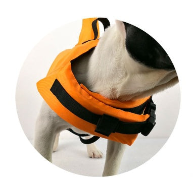 JMT-737418 Pet Swim Life Jacket with Shark Fin Design for Large and Small Dogs - Lightweight and Quick-Drying Fabric