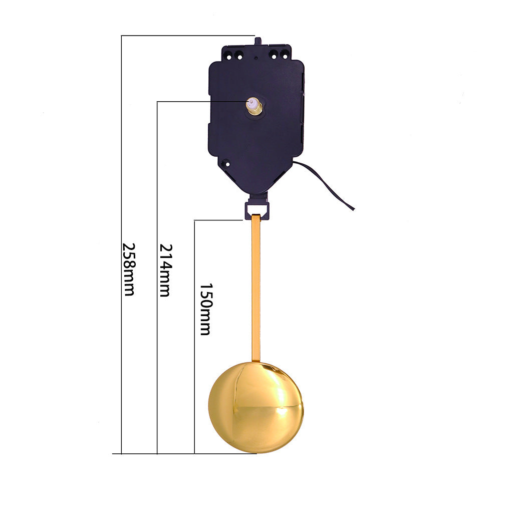 JMT-737482 DIY Quartz Pendulum Clock Movement with Accessories for Wall Clock Repair and Customization