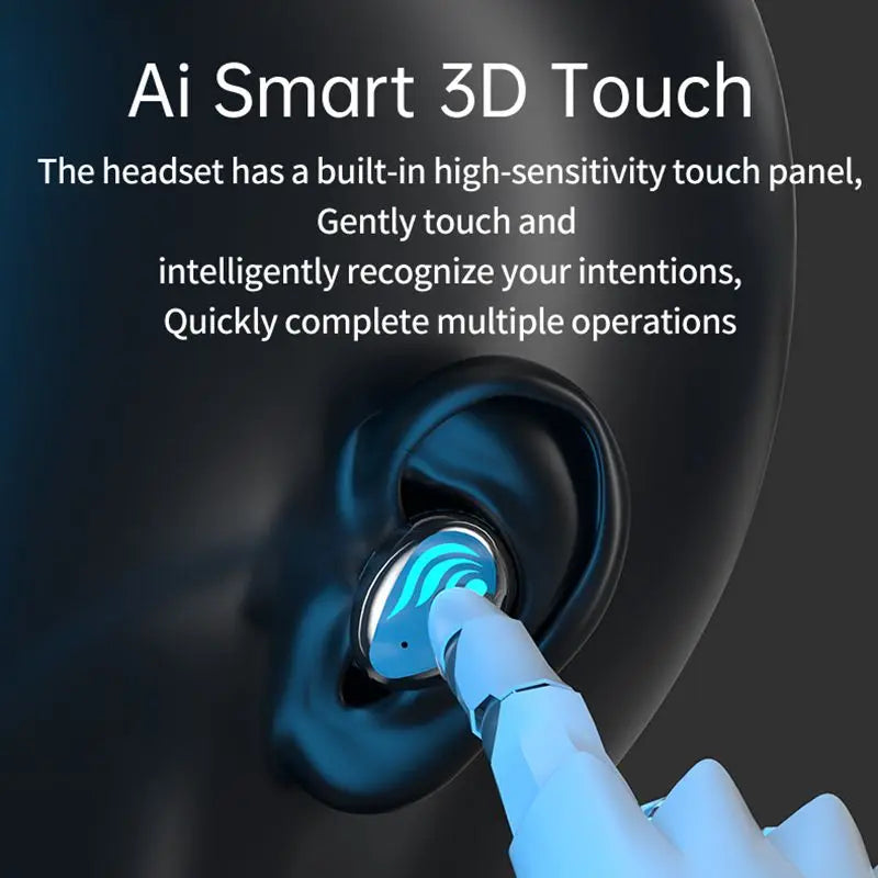 JMT-738122 M27 TWS Bluetooth 5.3 Wireless Gaming Earbuds with LED Lights and Noise Cancelling