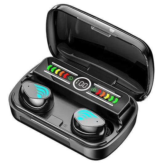 JMT-738122 M27 TWS Bluetooth 5.3 Wireless Gaming Earbuds with LED Lights and Noise Cancelling