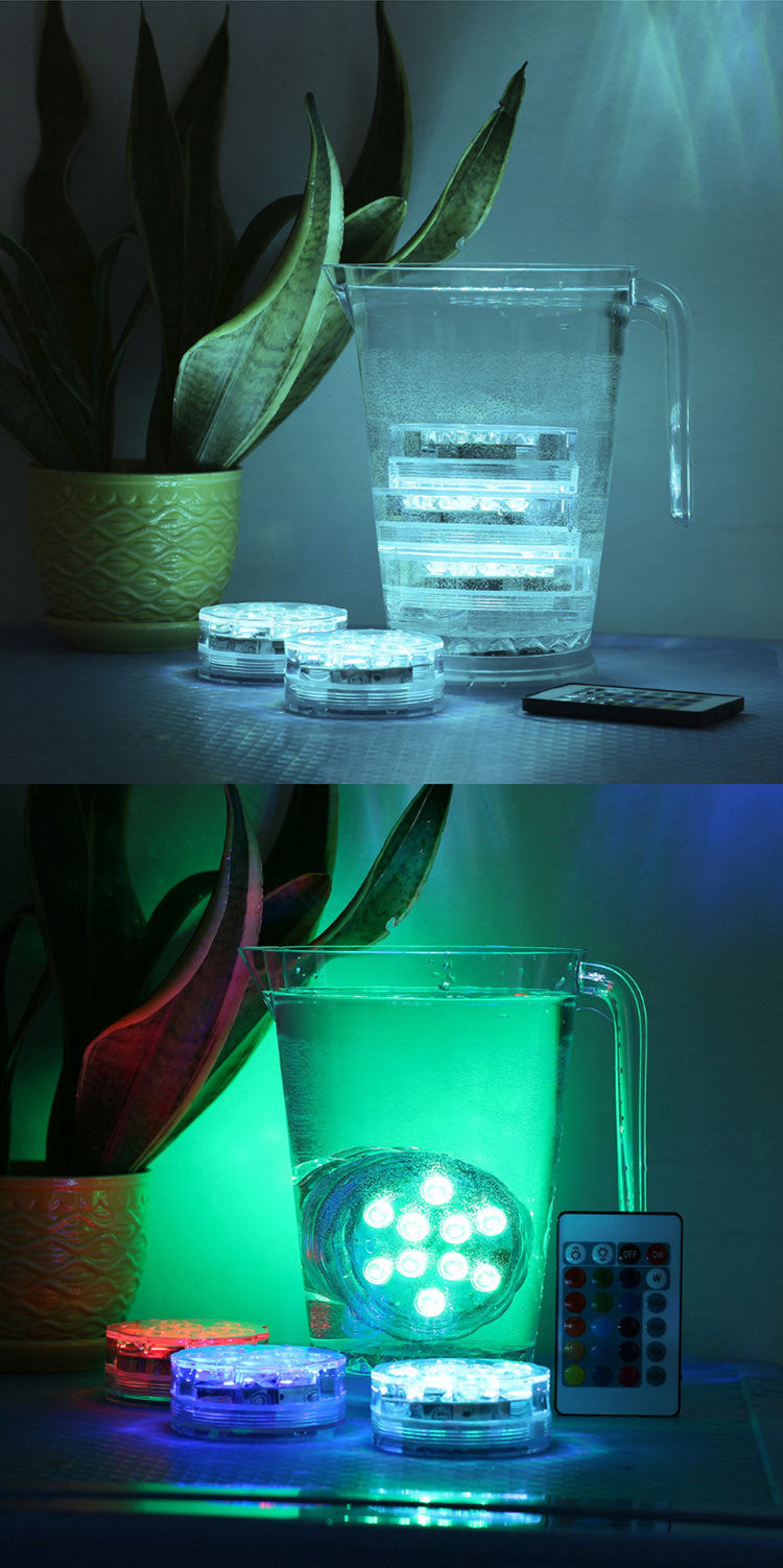 JMT-738122 Submersible Remote Control LED Diving Light for Water Features and Decor