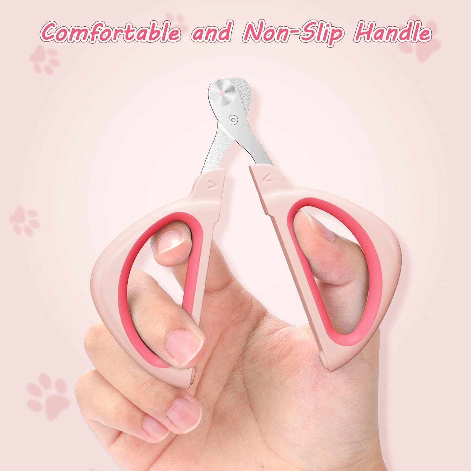 JMT-738186 Cat Nail Clipper with Positioning Hole - Sharp Blades, Non-Slip Handle for Safe and Easy Pet Grooming