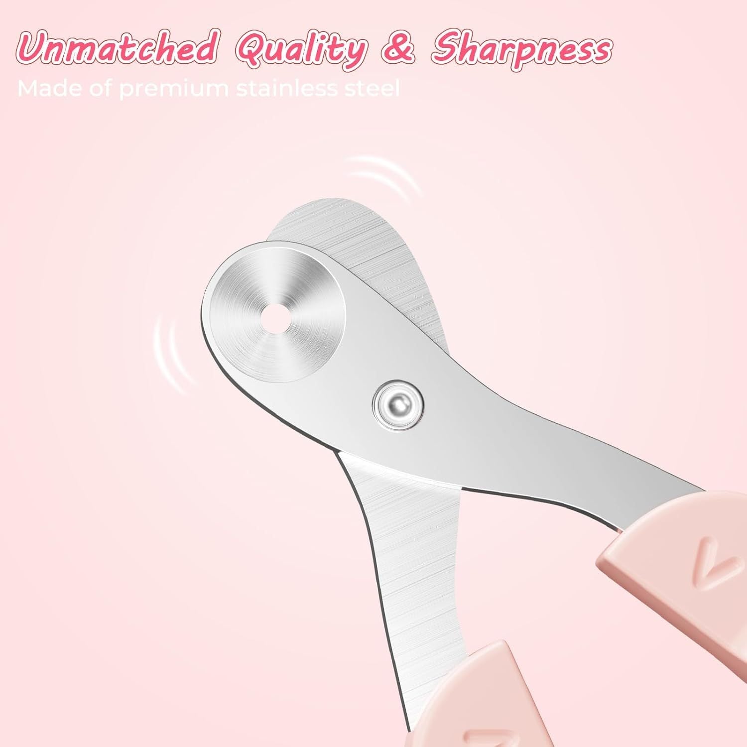 JMT-738186 Cat Nail Clipper with Positioning Hole - Sharp Blades, Non-Slip Handle for Safe and Easy Pet Grooming