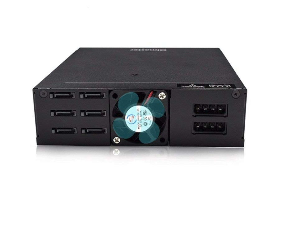 JMT-738250 6 Bay 2.5-Inch SATA Hard Disk Enclosure with Built-In Optical Drive Bay and Cooling Fan