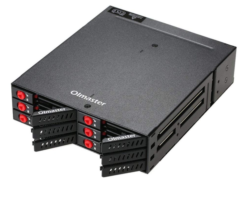 JMT-738250 6 Bay 2.5-Inch SATA Hard Disk Enclosure with Built-In Optical Drive Bay and Cooling Fan