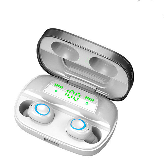 JMT-738762 True Wireless Bluetooth Headset 5.0 with Digital Display, Waterproof, Dual In-ear for Sports