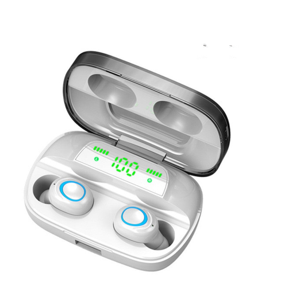 JMT-738762 True Wireless Bluetooth Headset 5.0 with Digital Display, Waterproof, Dual In-ear for Sports
