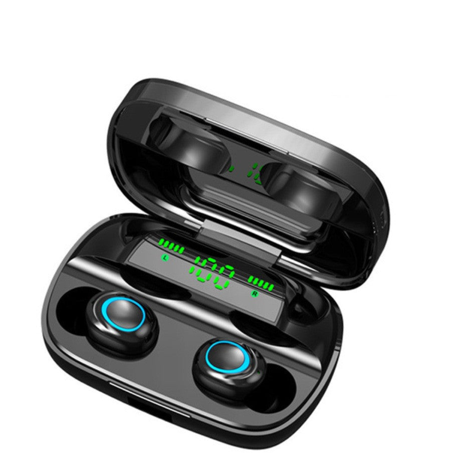 JMT-738762 True Wireless Bluetooth Headset 5.0 with Digital Display, Waterproof, Dual In-ear for Sports