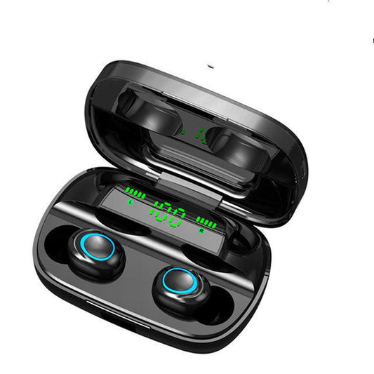 JMT-738762 True Wireless Bluetooth Headset 5.0 with Digital Display, Waterproof, Dual In-ear for Sports