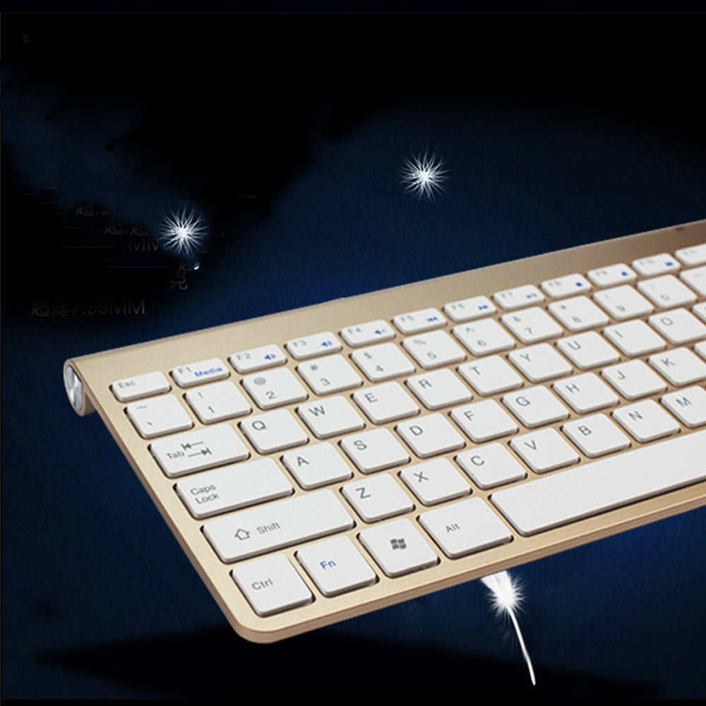 JMT-739274 2.4G Wireless Keyboard and Mouse Mini Combo Set for Laptops, Desktops, and Smart TVs