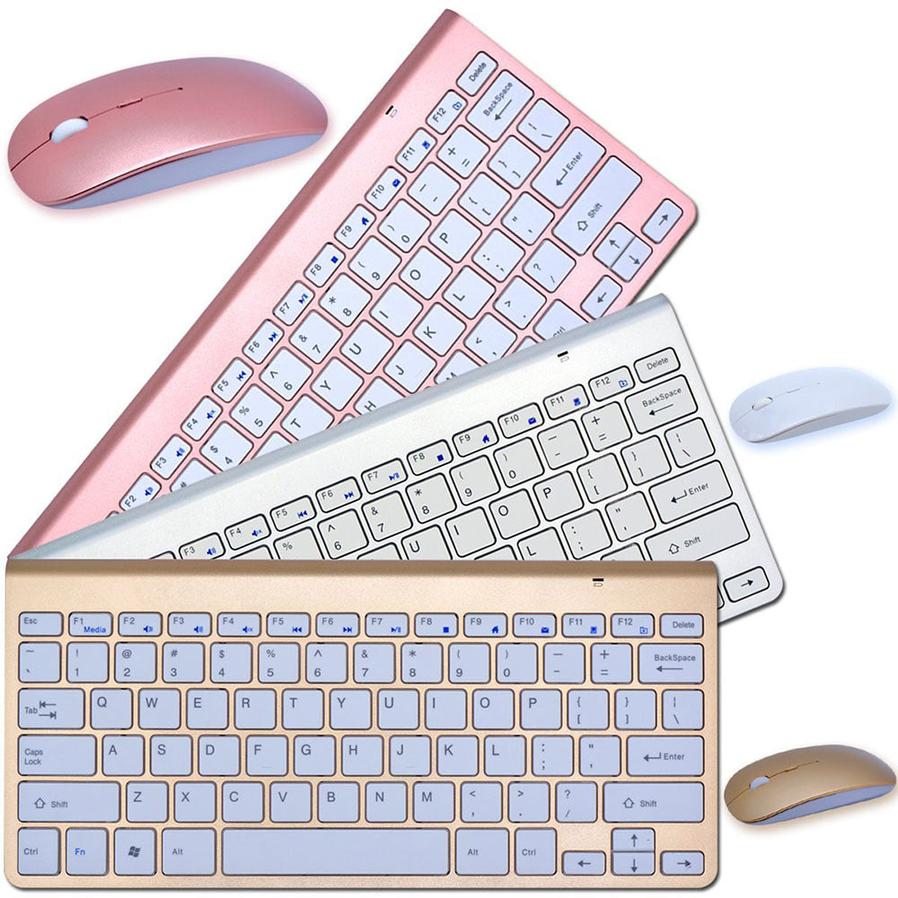 JMT-739274 2.4G Wireless Keyboard and Mouse Mini Combo Set for Laptops, Desktops, and Smart TVs