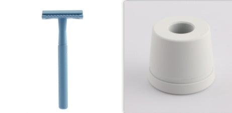 JMT-739338 Manual Double-Sided Razor with 5 Blades in Various Colors: White, Blue, Green, Purple