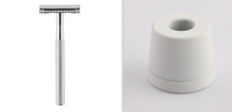 JMT-739338 Manual Double-Sided Razor with 5 Blades in Various Colors: White, Blue, Green, Purple