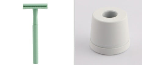 JMT-739338 Manual Double-Sided Razor with 5 Blades in Various Colors: White, Blue, Green, Purple