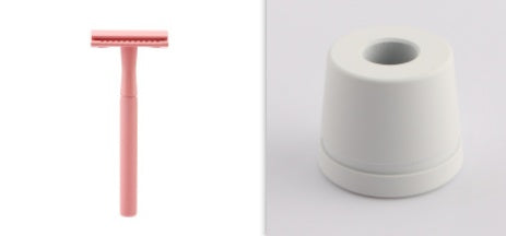 JMT-739338 Manual Double-Sided Razor with 5 Blades in Various Colors: White, Blue, Green, Purple