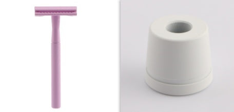 JMT-739338 Manual Double-Sided Razor with 5 Blades in Various Colors: White, Blue, Green, Purple