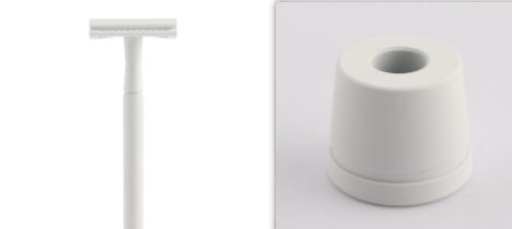 JMT-739338 Manual Double-Sided Razor with 5 Blades in Various Colors: White, Blue, Green, Purple