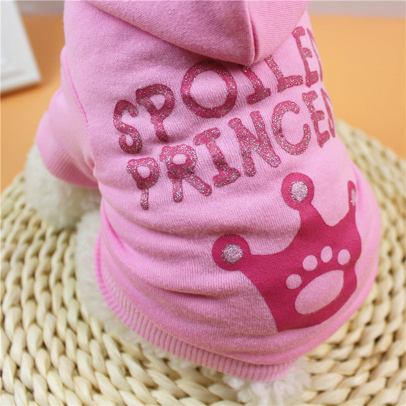 JMT-739722 Pink Hooded T-Shirt for Cats and Dogs, Cotton Material, Sizes XS to XL
