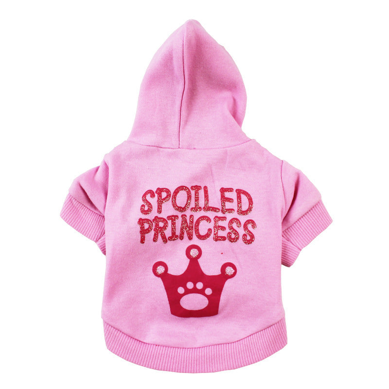 JMT-739722 Pink Hooded T-Shirt for Cats and Dogs, Cotton Material, Sizes XS to XL