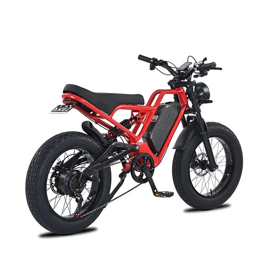 JMT-739850 1500W High Power Electric Chopper Bike - 20 Inch Fat Tire Offroad Mountain E-Bike , Top Speed 27.9 mph