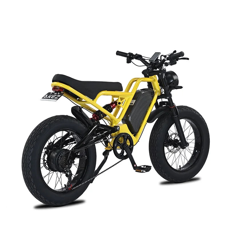 JMT-739850 1500W High Power Electric Chopper Bike - 20 Inch Fat Tire Offroad Mountain E-Bike , Top Speed 27.9 mph