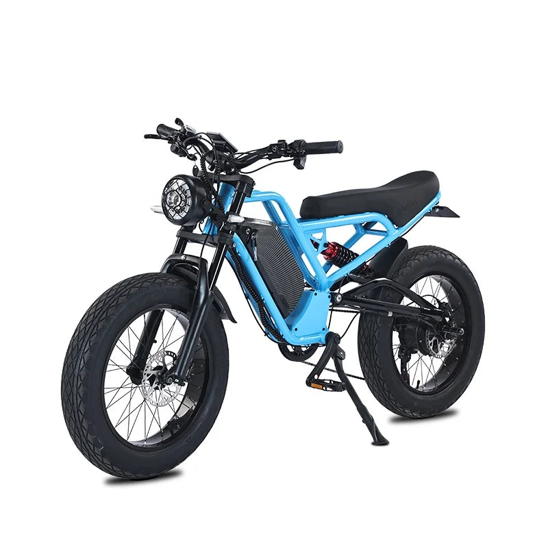 JMT-739850 1500W High Power Electric Chopper Bike - 20 Inch Fat Tire Offroad Mountain E-Bike , Top Speed 27.9 mph