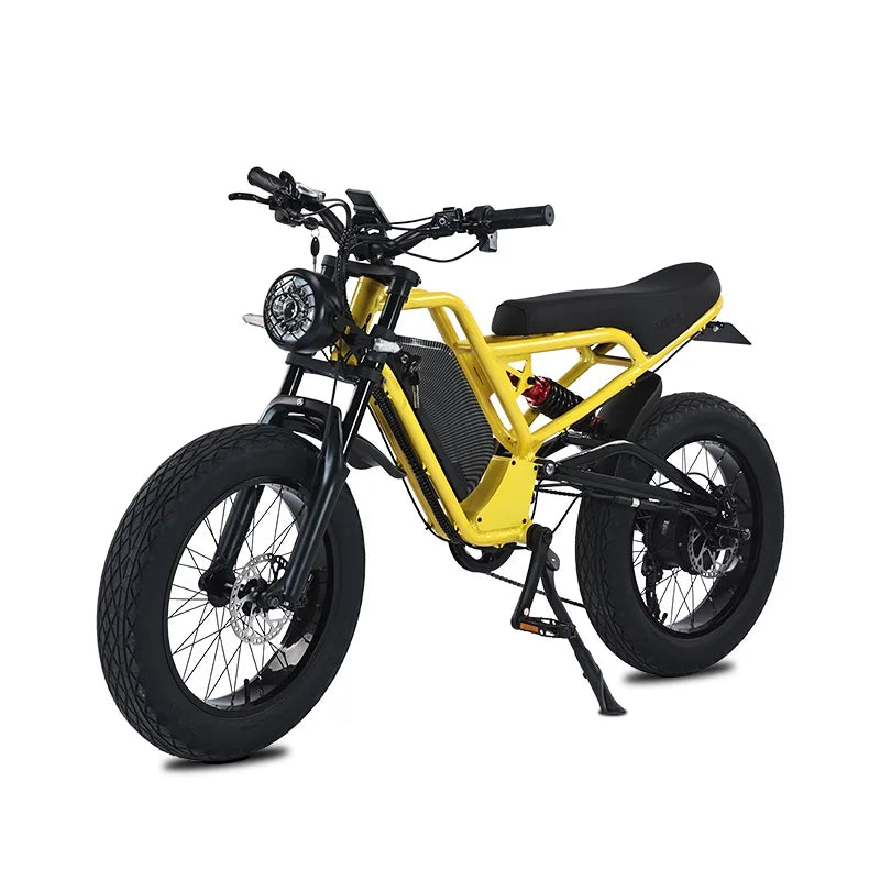 JMT-739850 1500W High Power Electric Chopper Bike - 20 Inch Fat Tire Offroad Mountain E-Bike , Top Speed 27.9 mph