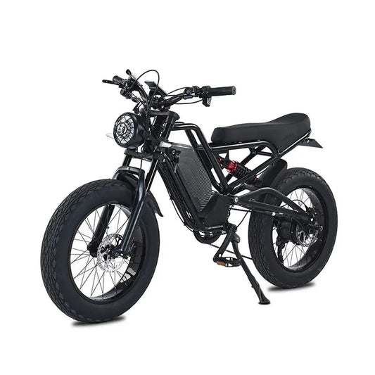 JMT-739850 1500W High Power Electric Chopper Bike - 20 Inch Fat Tire Offroad Mountain E-Bike , Top Speed 27.9 mph