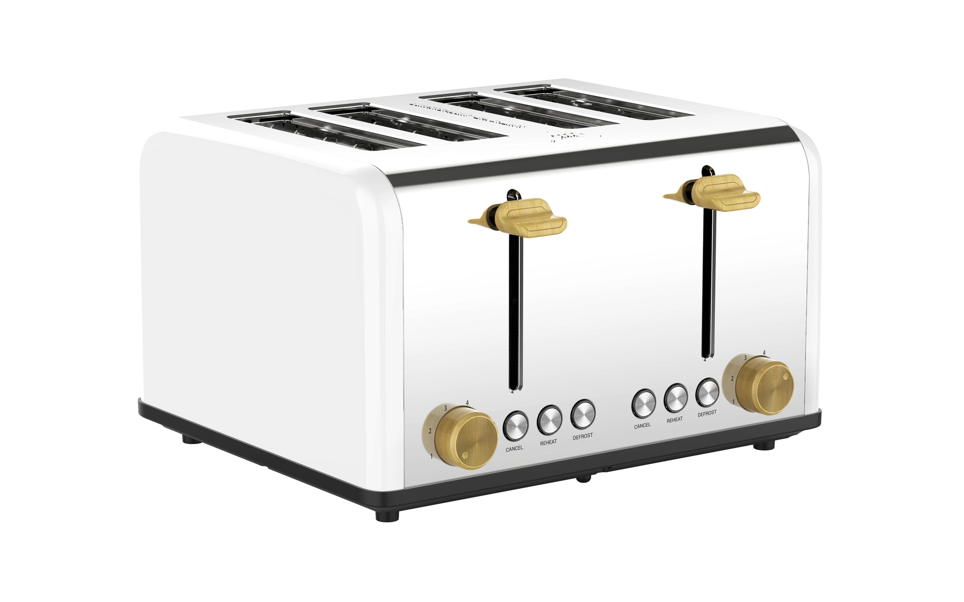 JMT-739914 Automatic Stainless Steel 4-Slice Electric Toaster with Modern Design