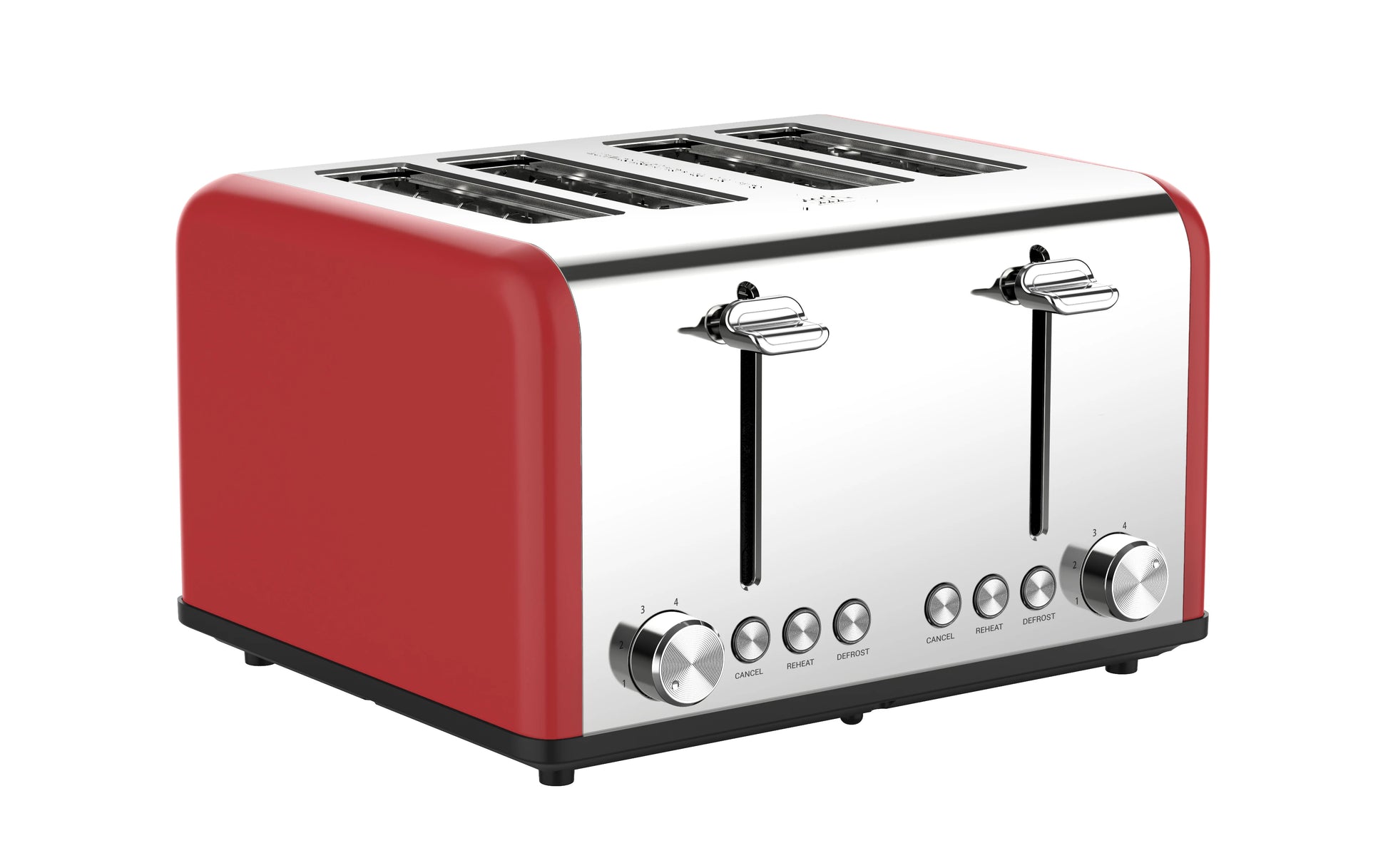 JMT-739914 Automatic Stainless Steel 4-Slice Electric Toaster with Modern Design