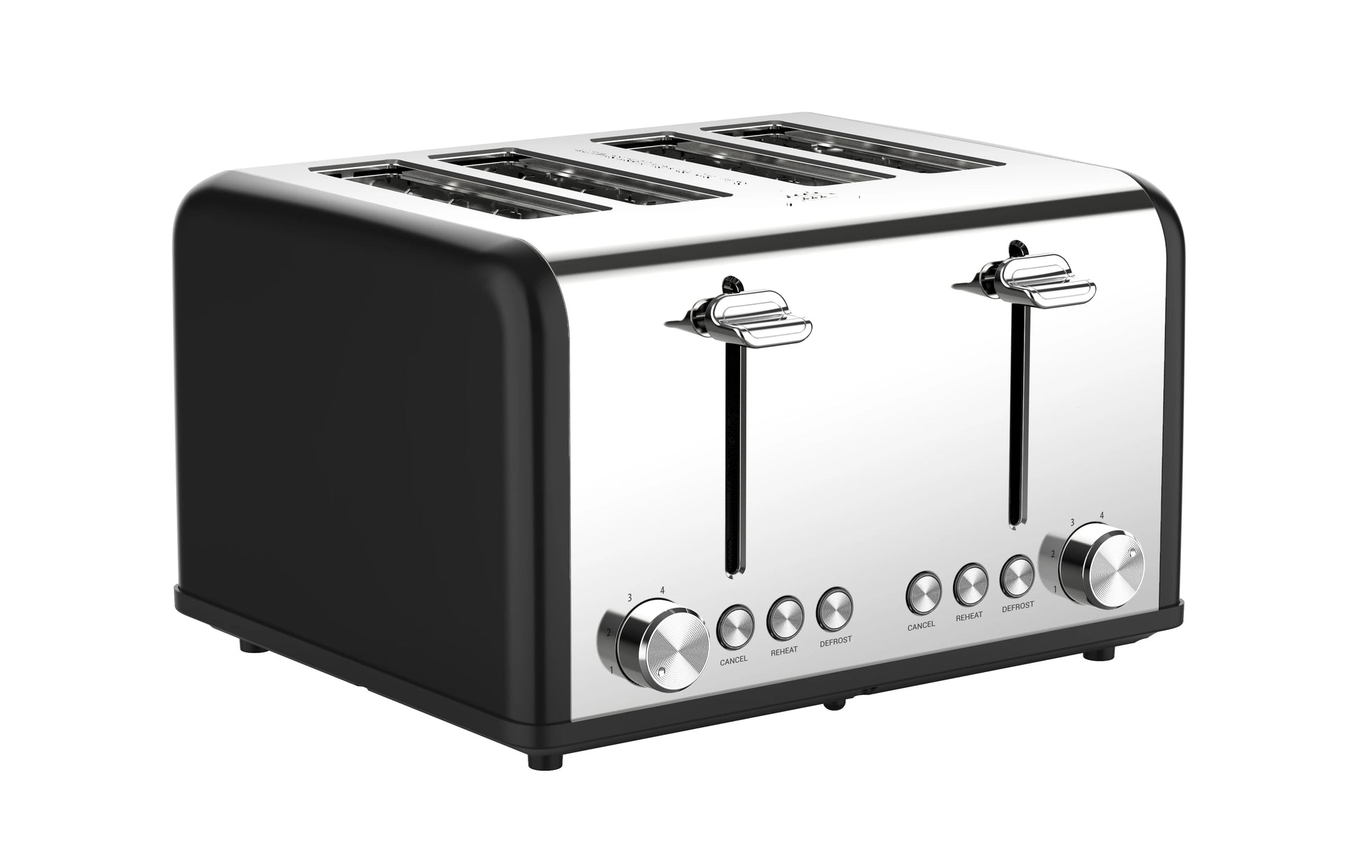 JMT-739914 Automatic Stainless Steel 4-Slice Electric Toaster with Modern Design