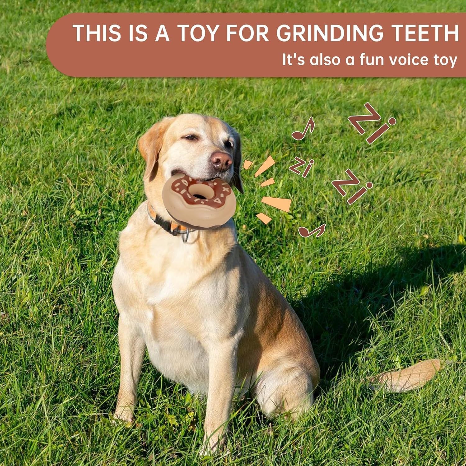 JMT-740234 Durable Chewable Donut Dog Toy for Interactive Play and Oral Health Care