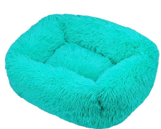 JMT-740554 Plush Pet Nest Cushion in Dark Green - Thick Warm PP Cotton & Oxford Fabric, XL & XXL Sizes Available