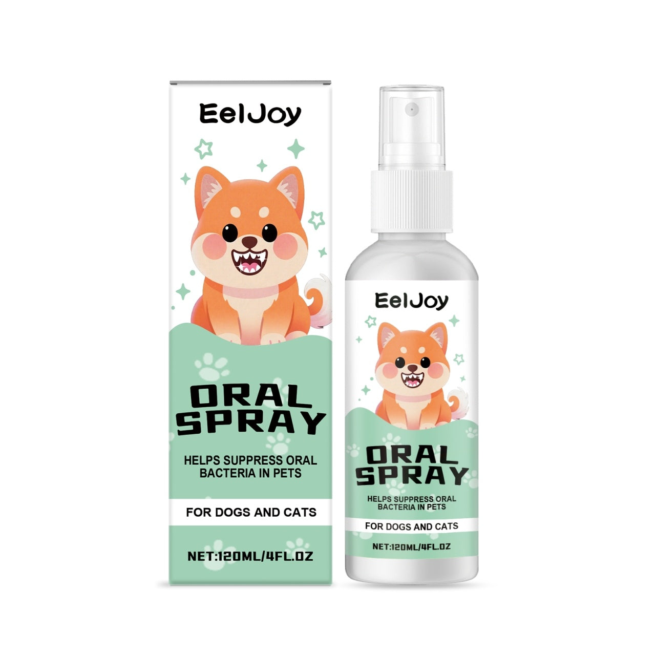JMT-740874 Pet Oral Care Spray with Mint Extract and Chlorhexidine, 1 Bottle