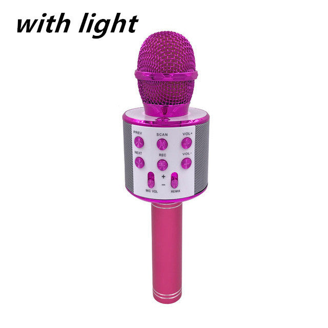 JMT-741578 Portable Bluetooth Wireless Microphone for Music Playback and Karaoke at Home