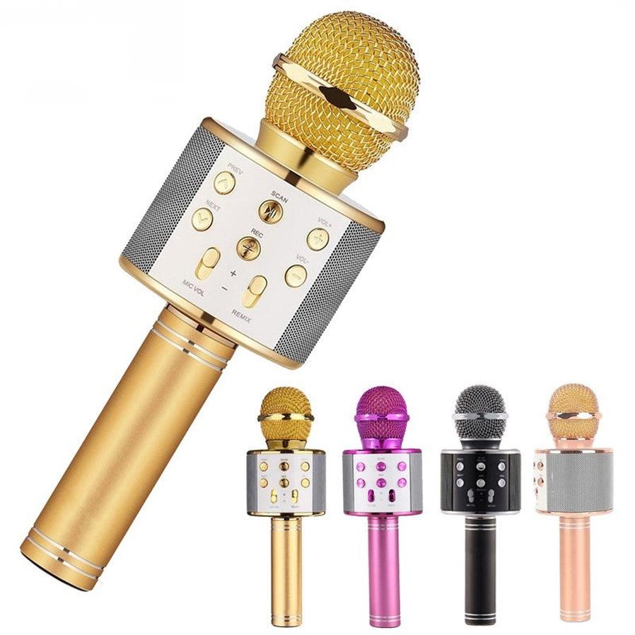 JMT-741578 Portable Bluetooth Wireless Microphone for Music Playback and Karaoke at Home