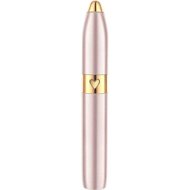 JMT-741642 USB Rechargeable Electric Eyebrow Trimmer for Facial Hair Removal in Champagne Gold, Red, and White