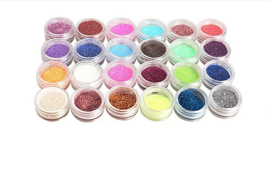 JMT-741834 Fantasy Gold Powder Temporary Tattoo Paste Set with 30 Color Flash Powders and 6 Luminous Powders
