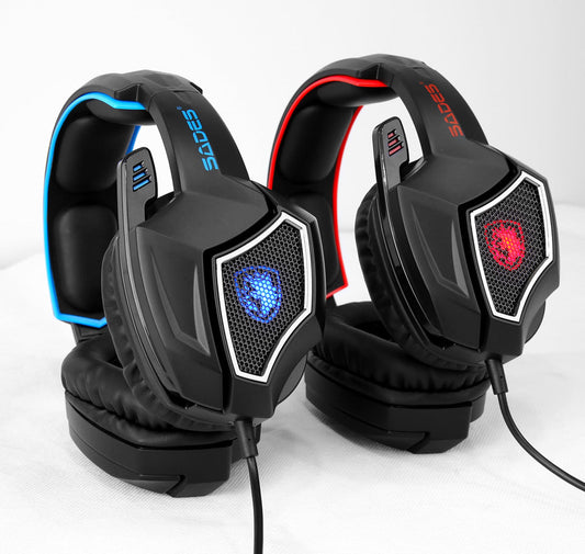JMT-741898 7.1 Virtual Surround Sound Gaming Headset with Reflective Microphone