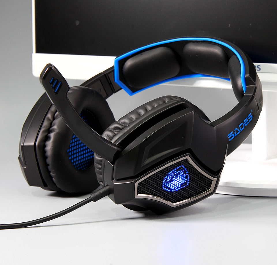 JMT-741898 7.1 Virtual Surround Sound Gaming Headset with Reflective Microphone