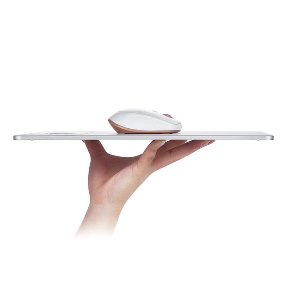 JMT-742090 Aluminum Alloy Wireless Charger Mouse Pad with Non-Slip Base and Safety Features