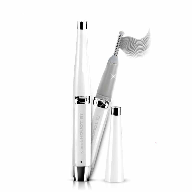 JMT-742538 Electric Heated Eyelash Curler with USB Charging, 360° Rotating Design, White