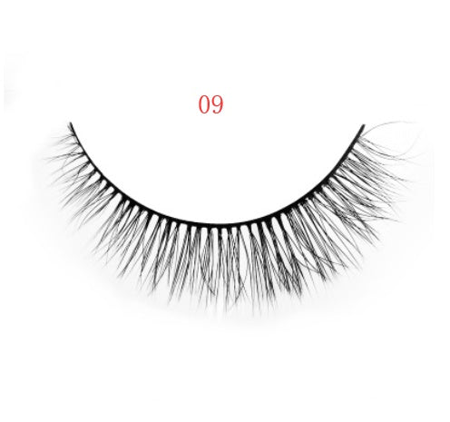 JMT-742666 Natural 3D Mink Eyelashes - 3 Pairs of Handcrafted Long False Lashes with Cotton Stems