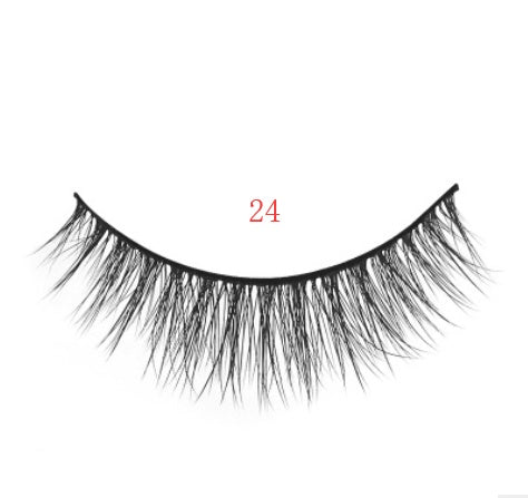 JMT-742666 Natural 3D Mink Eyelashes - 3 Pairs of Handcrafted Long False Lashes with Cotton Stems