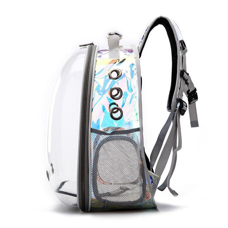 JMT-742794 Spacious Travel Backpack for Pets with Astronaut Design